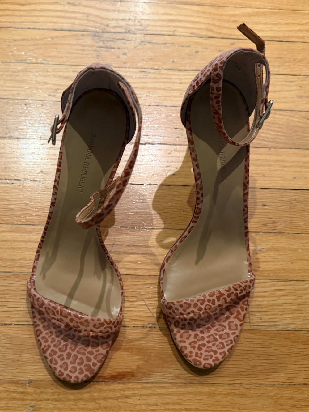 Banana Republic Juliette Nude Leopard Heels